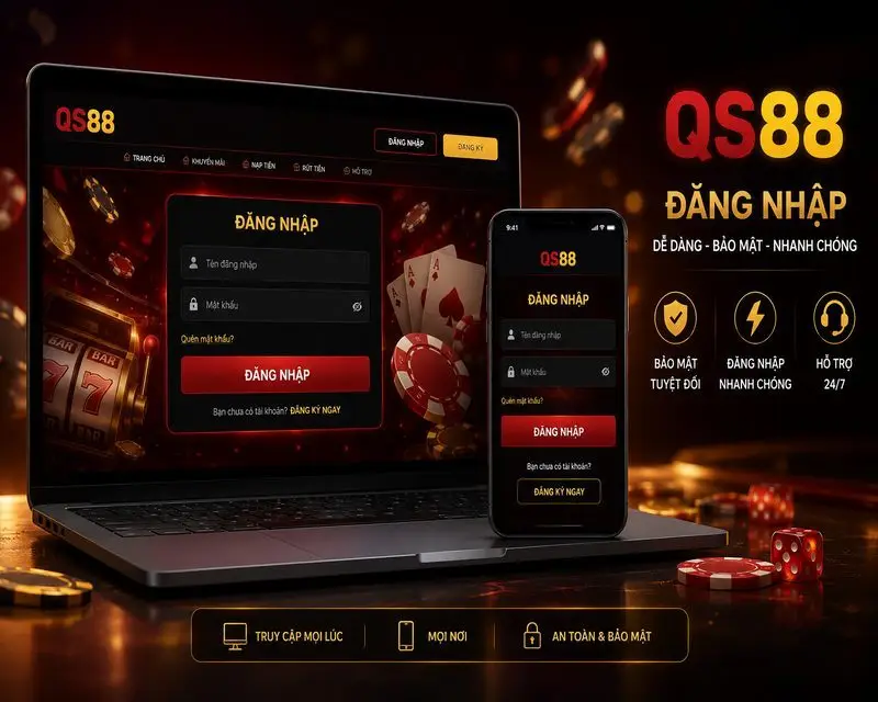 Cách đăng nhập QS88 trên máy tính
